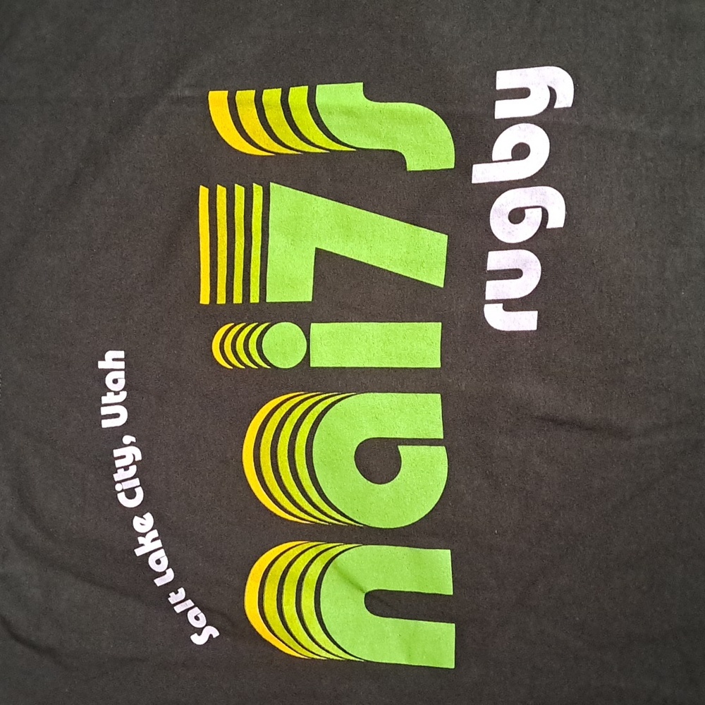 Rugby Salt Lake City Utah Nai7s T Shirt Mens 3XL Unworn Green Collectors Fashion